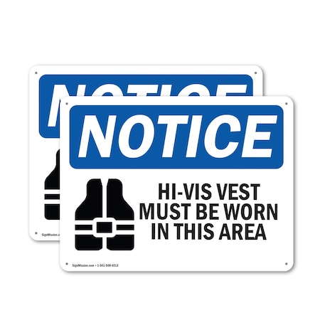 Signmission 18 in Height, 24 in Width, Aluminum, Rectangle OS-2PACK-NS-A-1824-L-13513